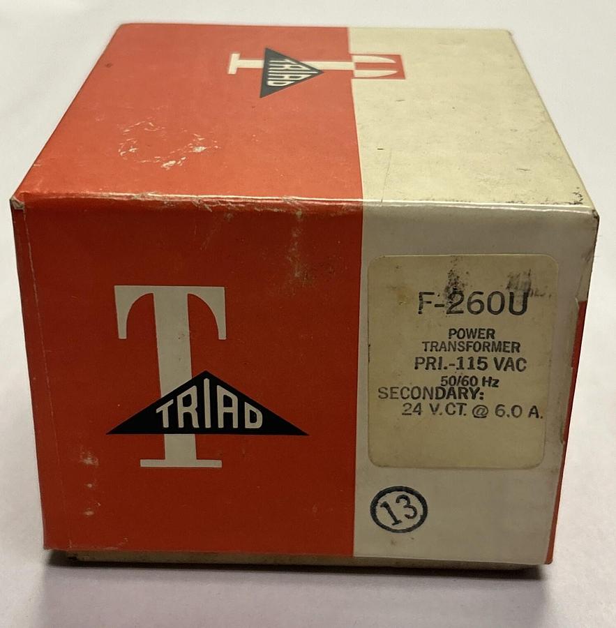 Used TRIAD MAGNETICS,F-260U,POWER TRANSFORMER NOS