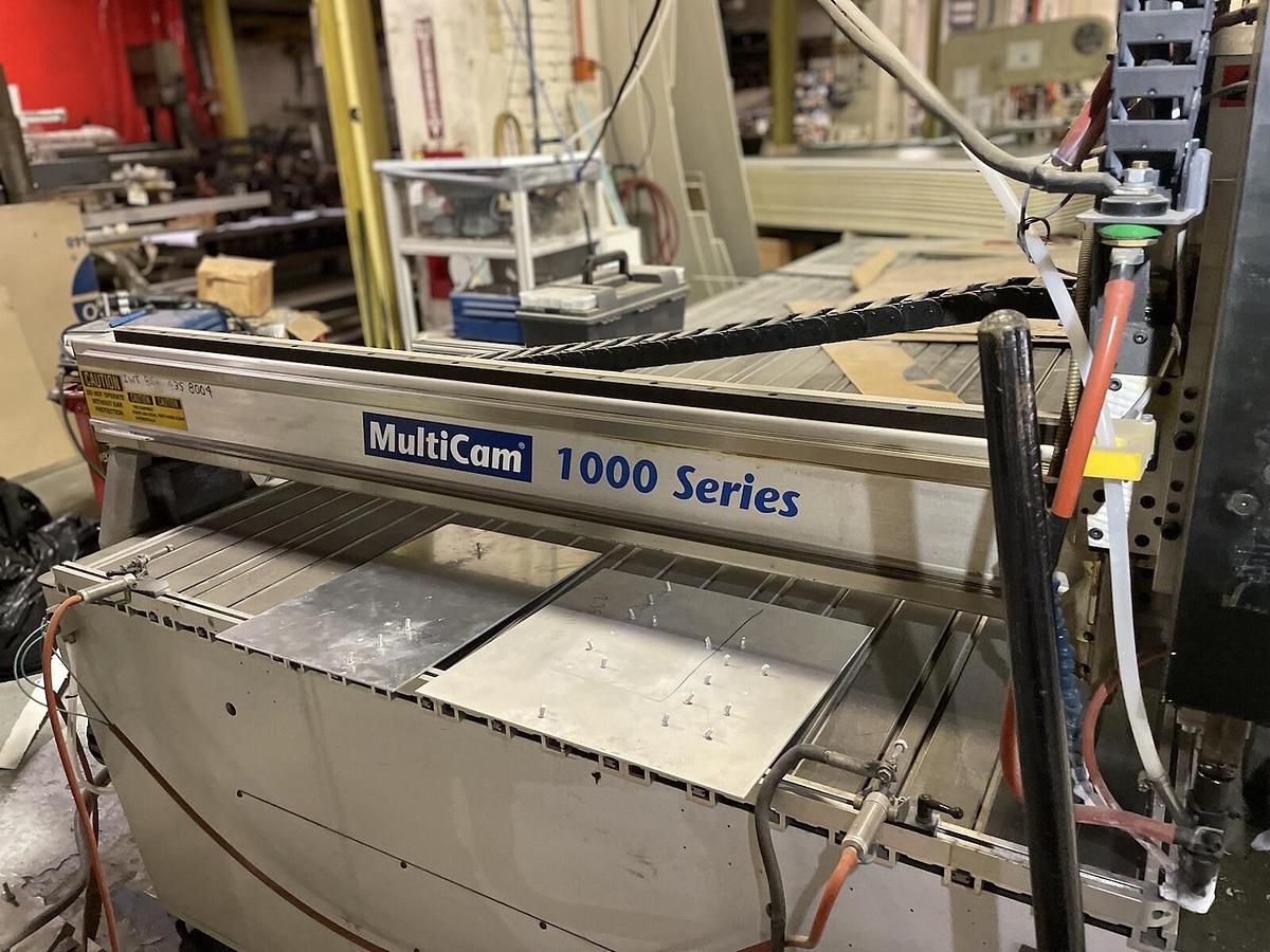 Used Multicam,1000 Series, CNC Table With Spot Welder Head