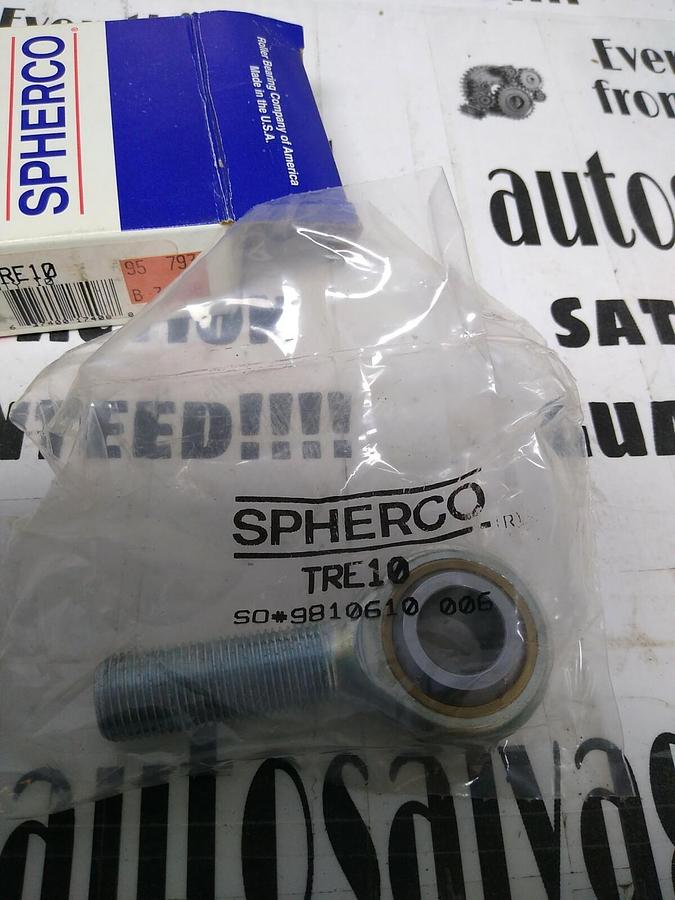 Used Spherco,TRE-10,Male Threaded Right Handed Rod End  Bearing NOS