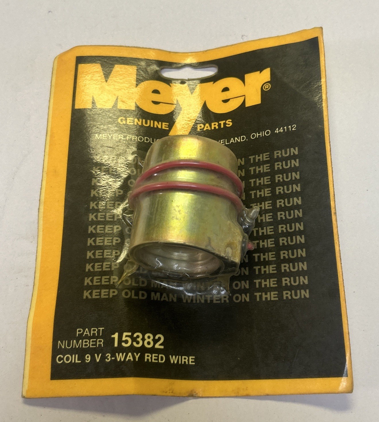 MEYER,15382,COIL 9V 3-WAY RED WIRE NOS