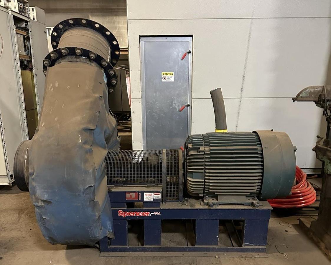 Used Spencer,RB-505,200hp 3500RPM Centrifugal Commercial Blower