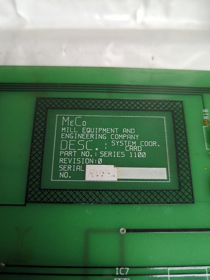 Used MECO,SERIES 1100,CIRCUIT BOARD/CARD PRE-OWNED