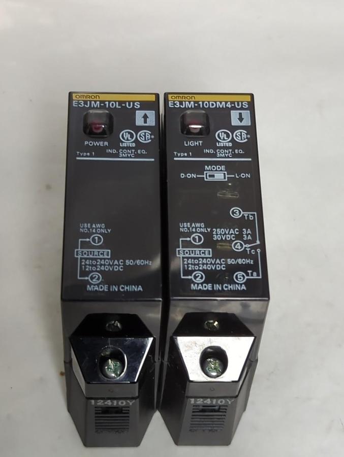 OMRON,E3JM-10M4-US,PHOTOELECTRIC SWITCH 24 TO 230 VAC NOS