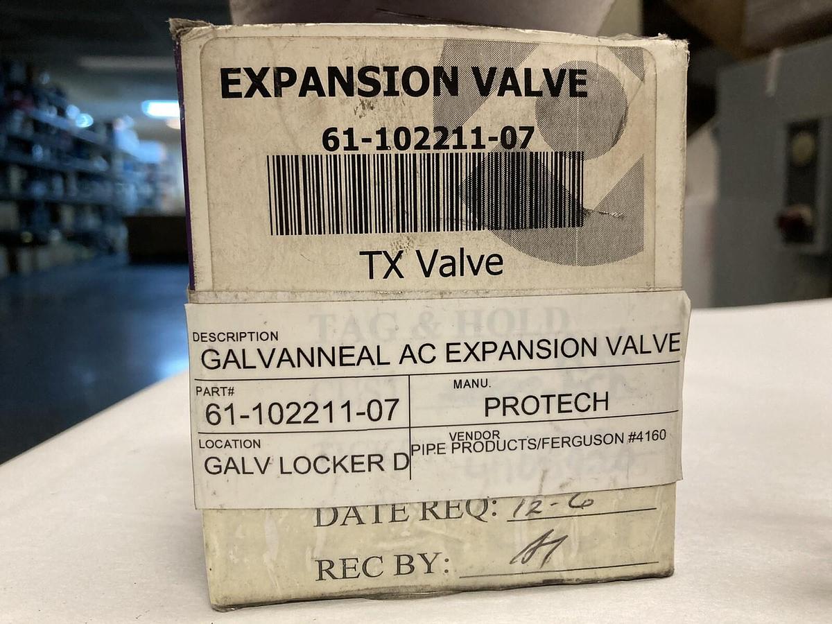 Galvanneal,AC 61-102211-07,Expansion Valve