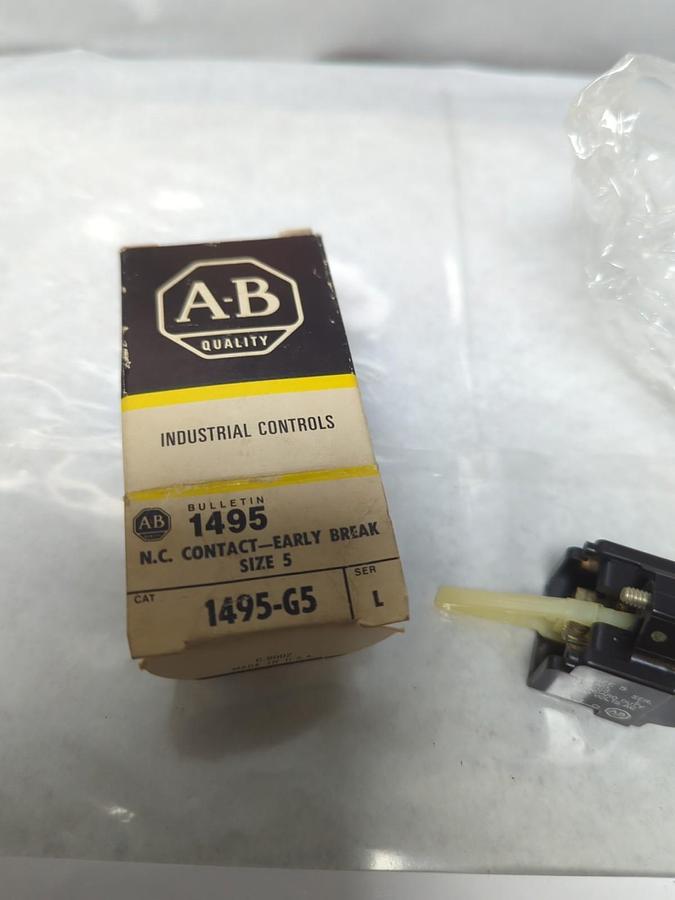 ALLEN BRADLEY,1495-G5,SERIES L AUXILIARY CONTACT NOS