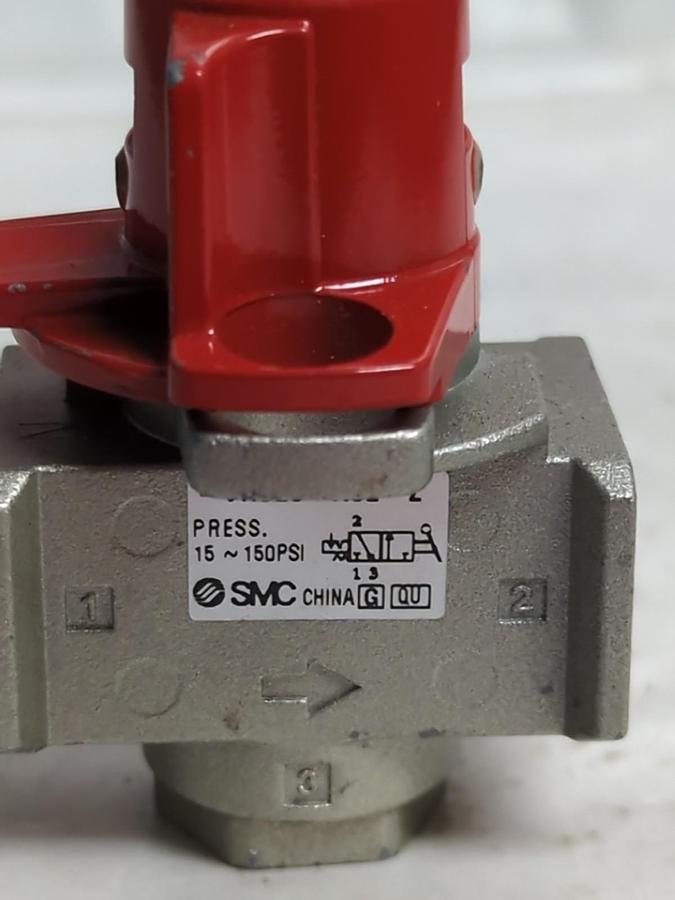 Used SMC,VHS20-N02-Z,MANUAL RELIEF VALVE 15~150PSI PRE-OWNED