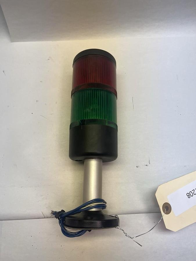Used TELEMECANIQUE,XVA-LC3-G/R,STACK LIGHT RED/GREEN 240V