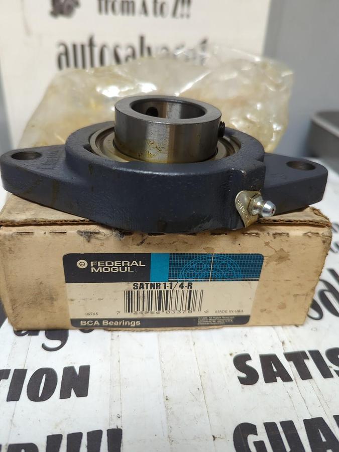 FEDERAL MOGUL,SATNR 1-1/4-R,FLANGE MOUNT BEARING 2-BOLT 1-1/4 INCH BORE NOS