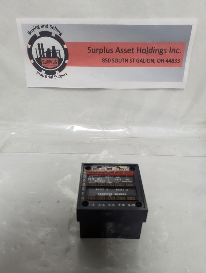 Used SQUARE D,8852-L11,NORPAK SERIES A TRANSFER MEMORY PRE-OWNED