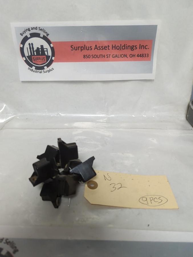 Used ALLEN BRADLEY,N32,THERMAL OVERLOAD HEATER ELEMENT LOT OF 9 PRE-OWNED