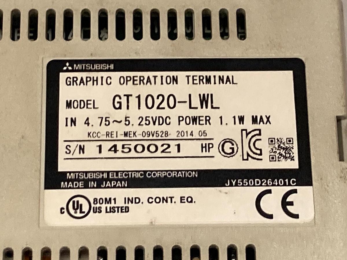Used Mitsubishi,GT1020-LWL,Operator Interface Terminal