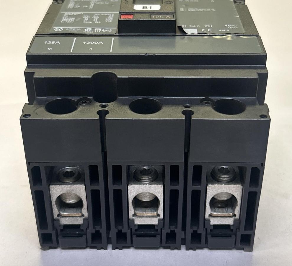 Used SQUARE D,HDL36125,CIRCUIT BREAKER 125A 600V 3P