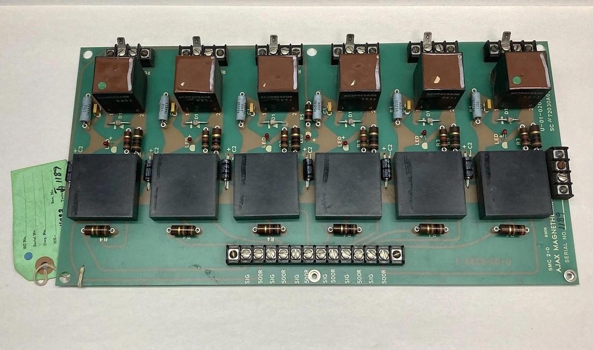 Used Ajax Magnethermic,U-01-0205MK-A,Circuit Board