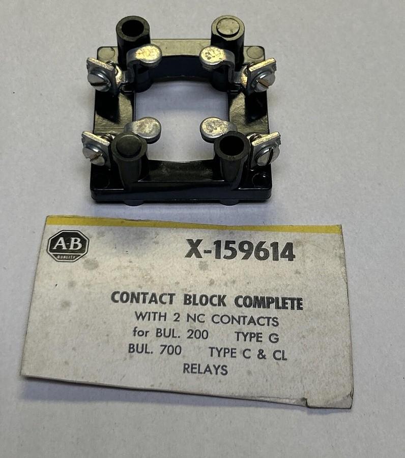 ALLEN BRADLEY,X-159614,CONTACT BLOCK NOS