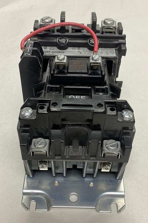 ALLEN BRADLEY,500F-AOD920,SER B SIZE 0 CONTACTOR 18A 600V NEW NO BOX