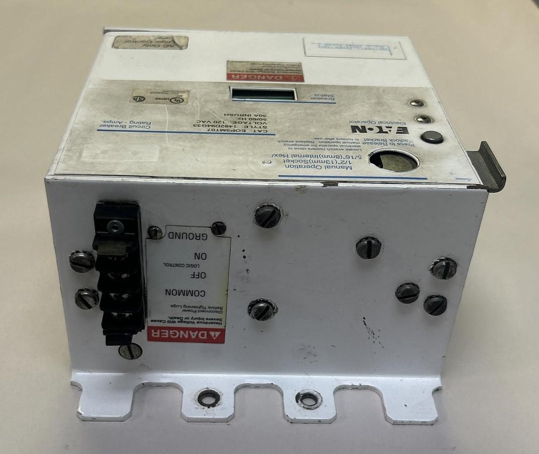 Used EATON,EOPEMT07,MOTOR OPERATOR 1492D94G33 120V