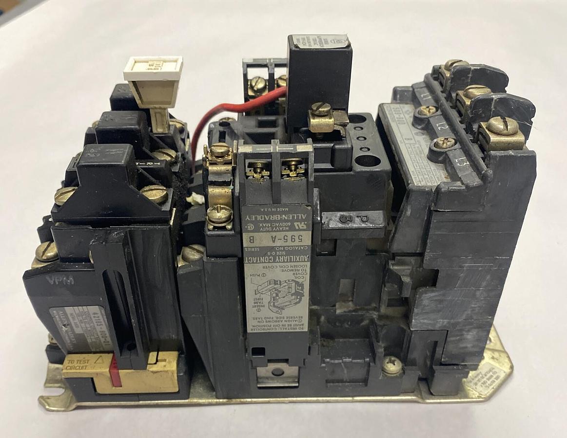 Used Allen-Bradley,509-B0D,Ser B Starter Size 1 27A 600V
