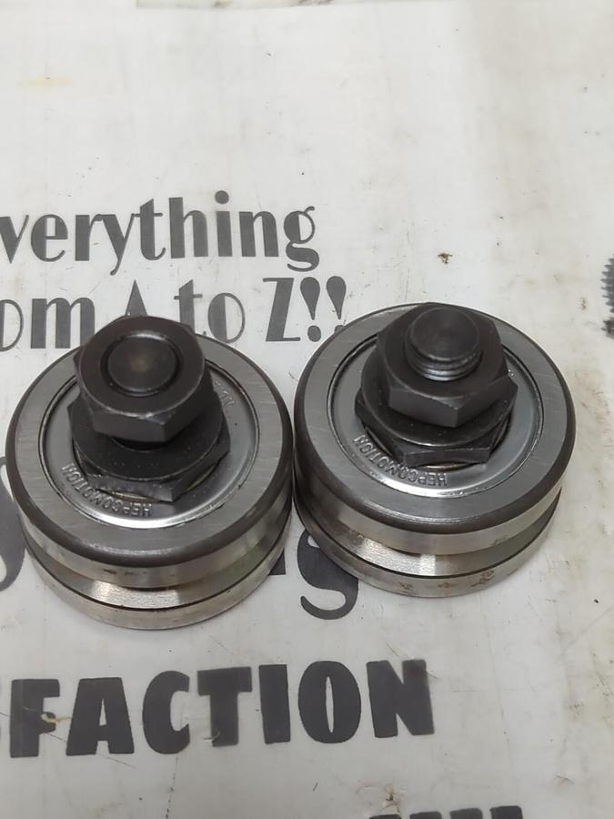 HEPCOMOTION,F.K.E. 010.9,STEEL GUIDE WHEEL TRACK ROLLERS LOT OF 2 NOS