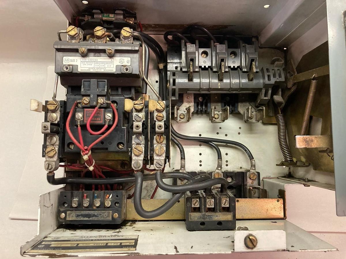 Used Allen-Bradley,2112B,Size 2 3P Fused MCC 12 INCH Starter Bucket 25Hp 480V 60Hz