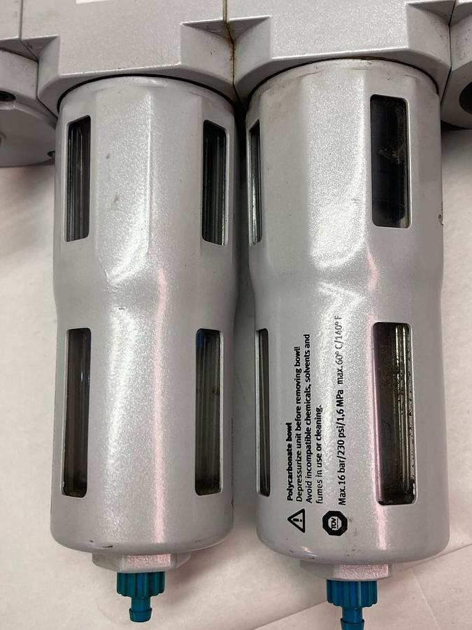Used Festo,LFR-D-5M-MIDI,Filter Pressure Reducing Valve w/Gauges and Valves