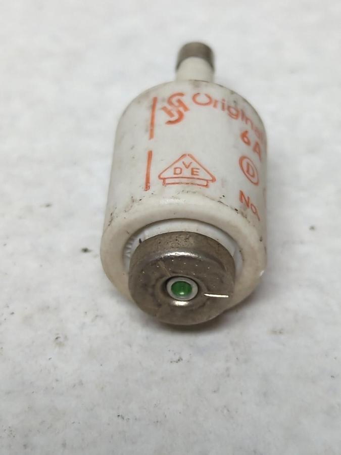 Used TRAGA,5SB2-3,CERAMIC BOTTLE FUSE 6 AMP PRE-OWNED
