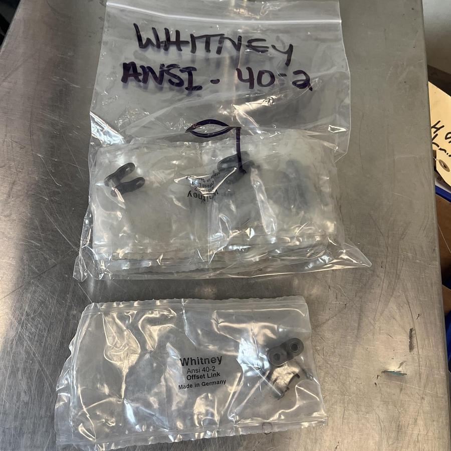 Whitney,ANSI 40-2,OFFSET LINK LOT OF 9