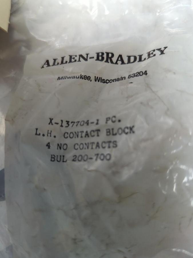 ALLEN BRADLEY,Z-137704-1,CONTACT BLOCK LOT OF 2 NOS