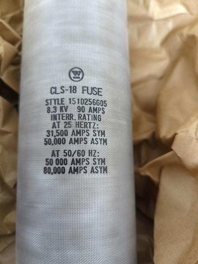 WESTINGHOUSE,STYLE  151D256G0G,CLS-18 FUSE 90 AMP NOS