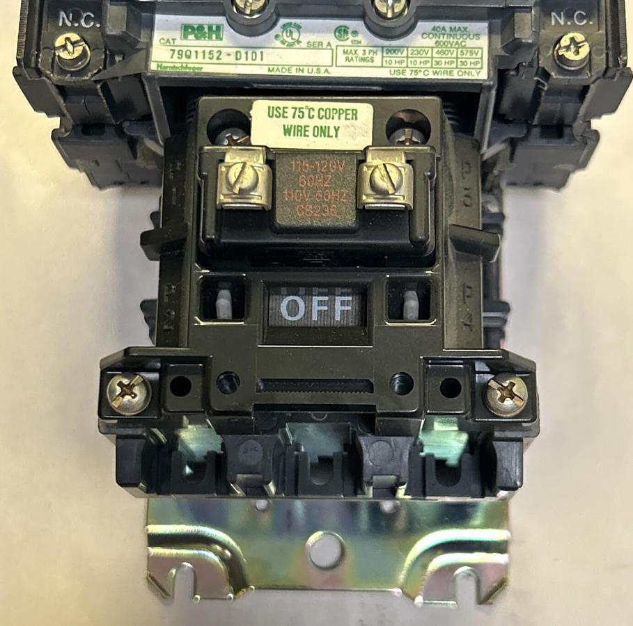 P&H,79Q1152-D101,MOTOR STARTER 40A 600V NOS