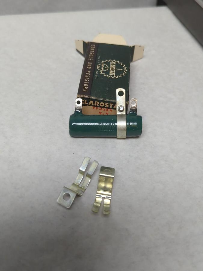 CLAROSTAT,VP25KA,RESISTOR 7.5 LOT OF 2 NOS