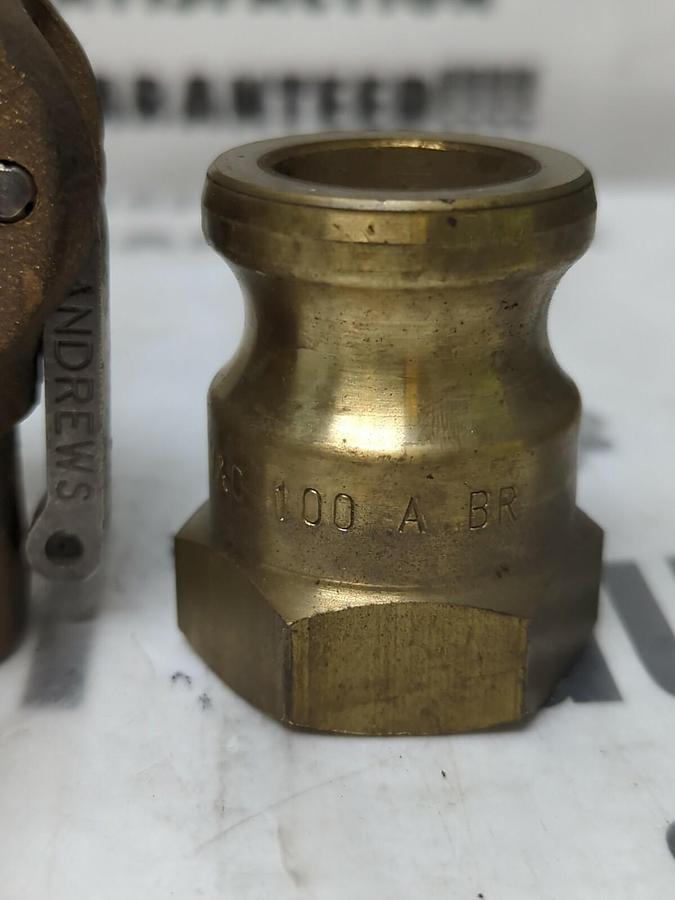 DIXON ANDREWS,100-A,1 INCH 100-D BRASS COUPLING-COUPLER SET NOS