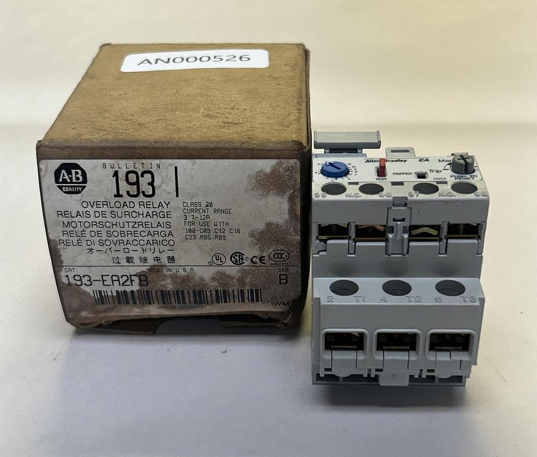 ALLEN BRADLEY,193-EA2FB,OVERLOAD RELAY NOS