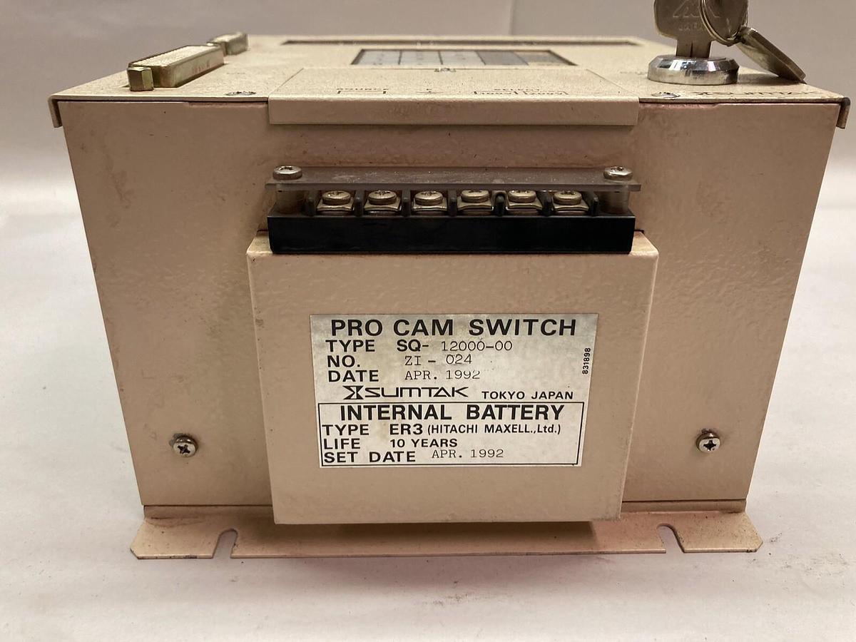 Sumtak,SQ-12000-00,Programmable Cam Switch Battery Type: ER3