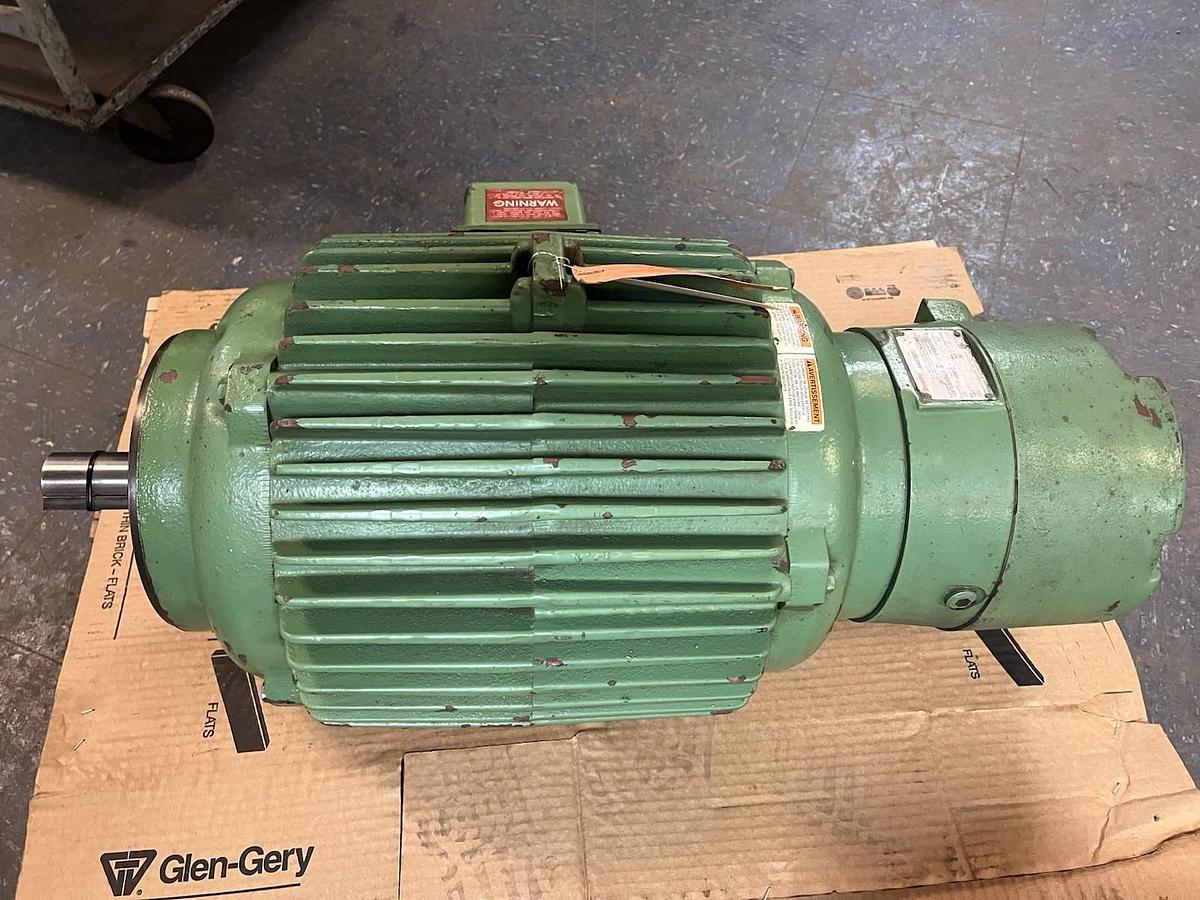 Used SIEMENS,6J-254THTNA8879AA-L,BRAKE MOTOR 7.5HP 460V 3PH 1175RPM 254TC