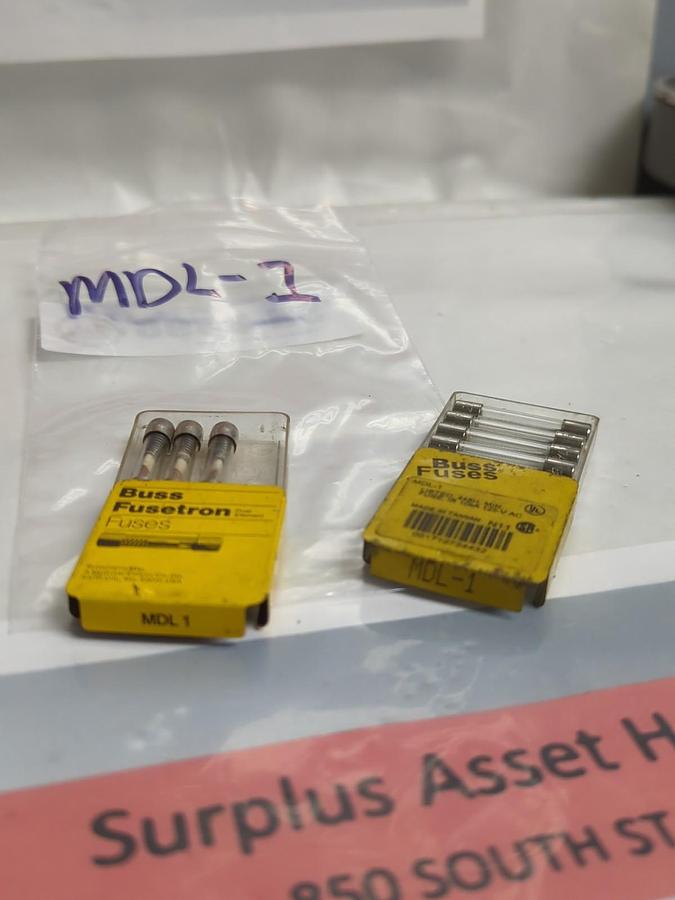 COOPER BUSSMANN,MDL-1,1 AMP FUSE LOT OF 7 NOS
