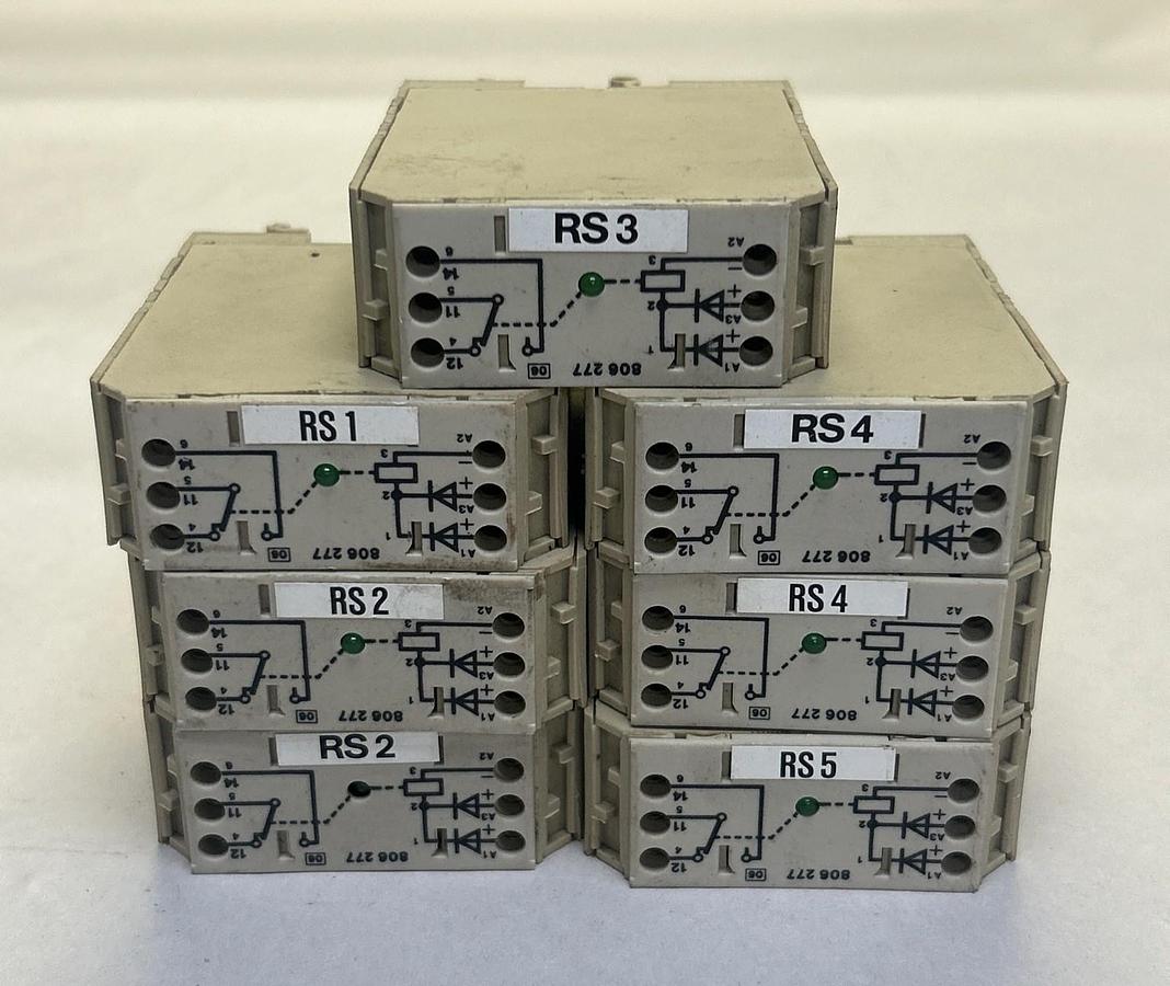 Used WEIDMULLER,806277,RELAY LOT OF 7