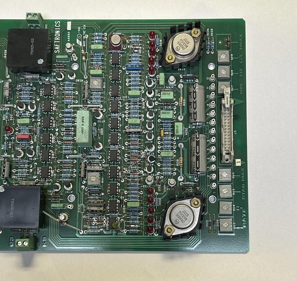 Used SAFTRONICS,B650,TRIGGER CIRCUIT BOARD