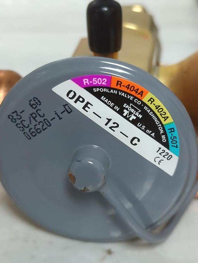 SPORLAN,OPE-12-C,THERMAL EXPANSION VALVE 7X11 ODF 5 FT NOS