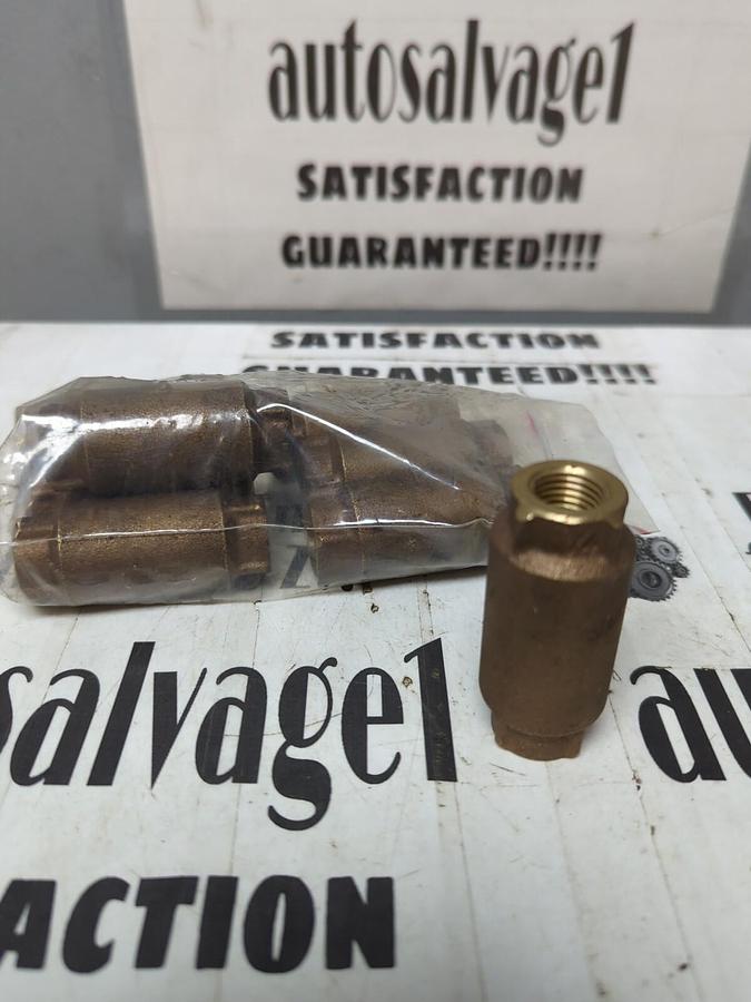 BRONZE,200WOG,1/4 INCH SPRING CHECK VALVE LOT OF 8 NOS