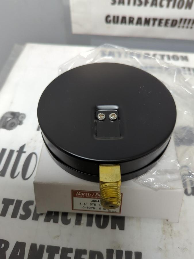 MARSH BELLOFRAM,J9046,4.5 INCH STD 14 INCH NPT PSI GAUGE NEW