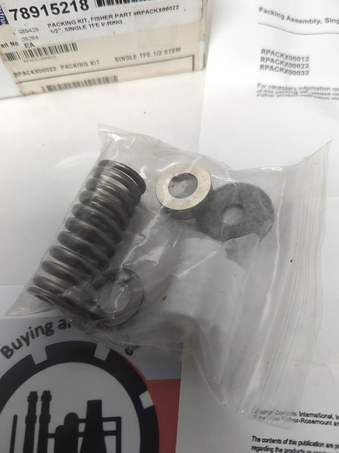 EMERSON,RPACKX00022,PACKING KIT  SINGLE TFE 1/2 INCH STEM NOS
