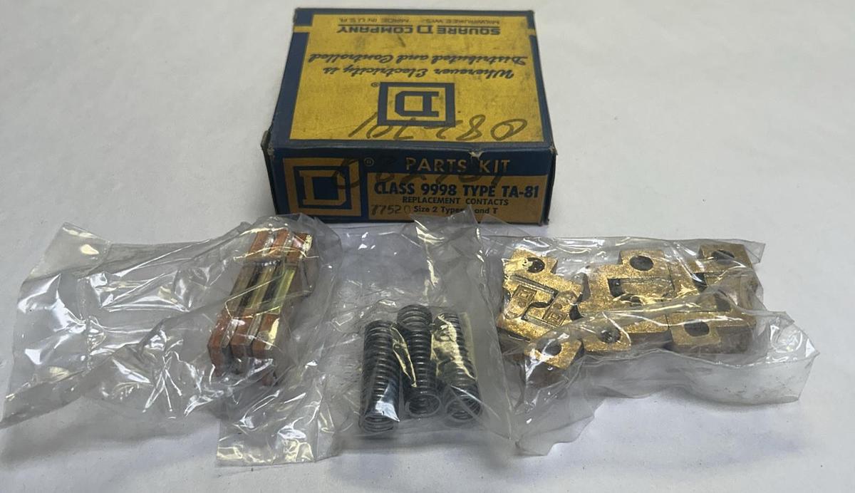 SQUARE D,9998TA-81,CONTACT KIT SIZE 2 NOS