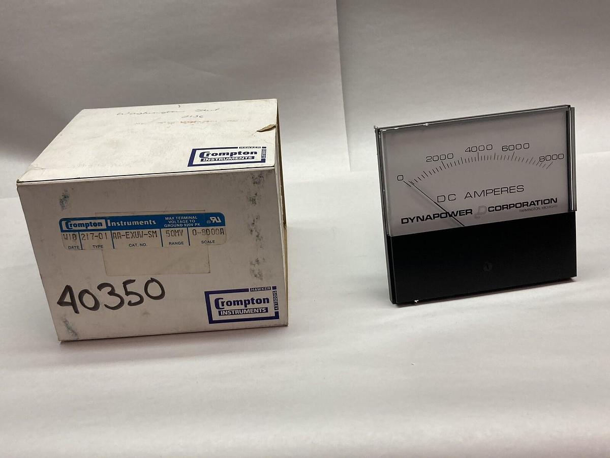 Crompton Instruments,Type 217-01,Panel Meter 0-8000A