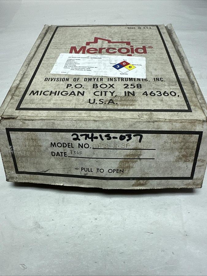 Dwyer Mercoid Controls,DA-31-3-3A,Pressure Switch