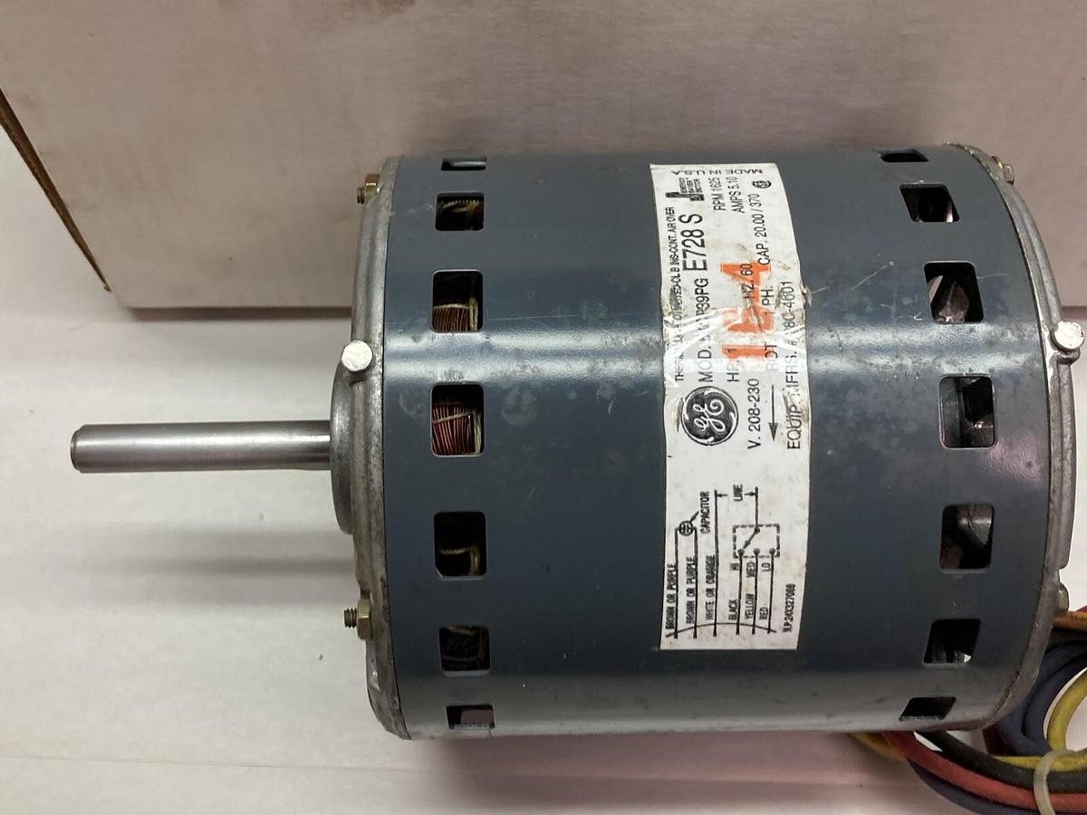 Used General Electric,5KCP39PG E728 S,1-Phase Motor 208-230v 60Hz 1625rpm