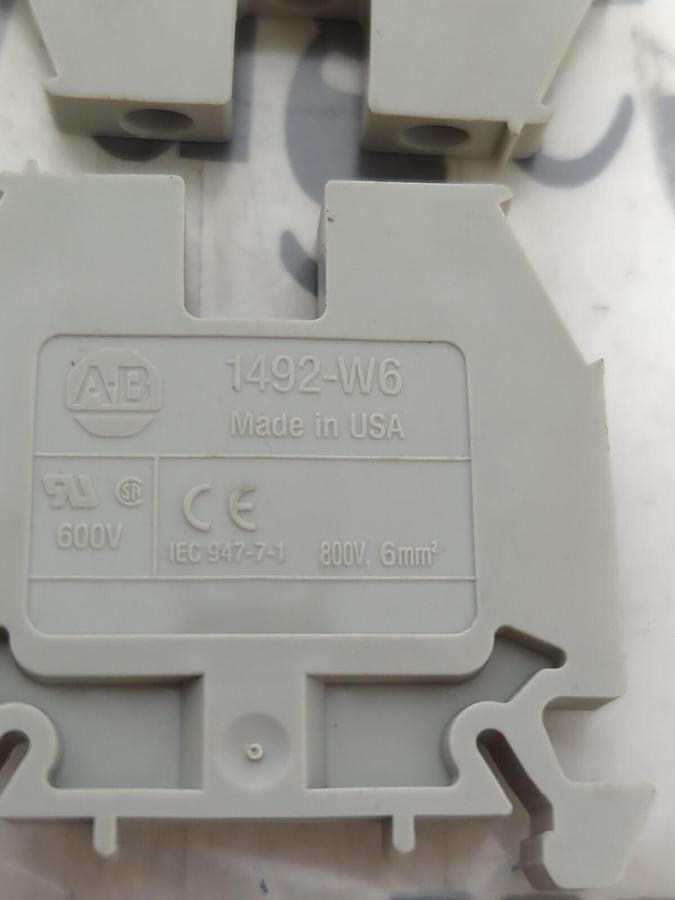 ALLEN BRADLEY,1492-W6,TERMINAL BLOCK LOT OF 6 NOS