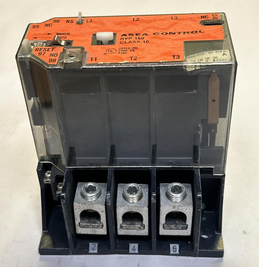 Used ABB,RVP160,CONTROL OVERLOAD RELAY
