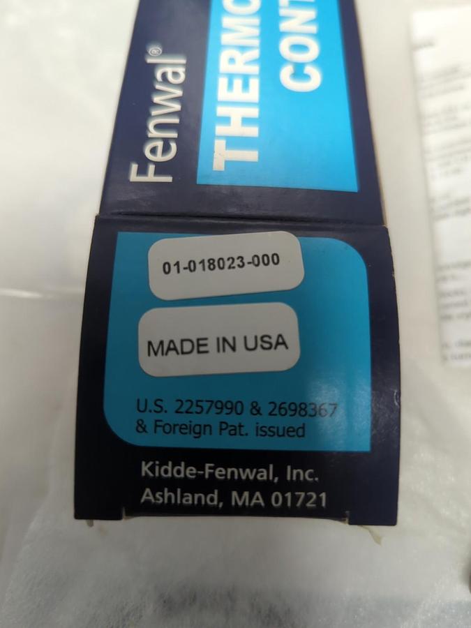 KIDDE-FENWELL,01-018023-000,THERMOSTAT CONTROL 10A 250VAC/5A 240VAC NOS