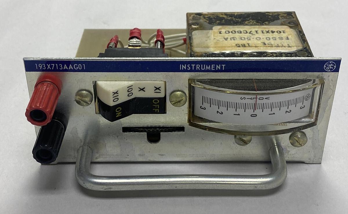 Used GENERAL ELECTRIC,193X-713AAG01,VOLTAGE METER PC BOARD