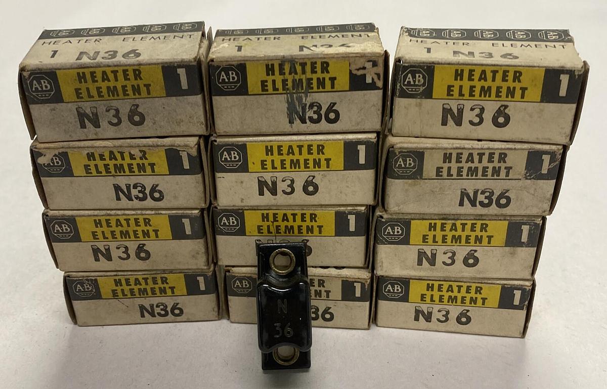 ALLEN BRADLEY,N36,OVERLOAD RELAY HEATER ELEMENT LOT OF 12 NOS